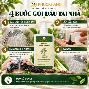 Quy trình 4 bước chăm sóc tóc và da đầu sạch gàu dịu êm